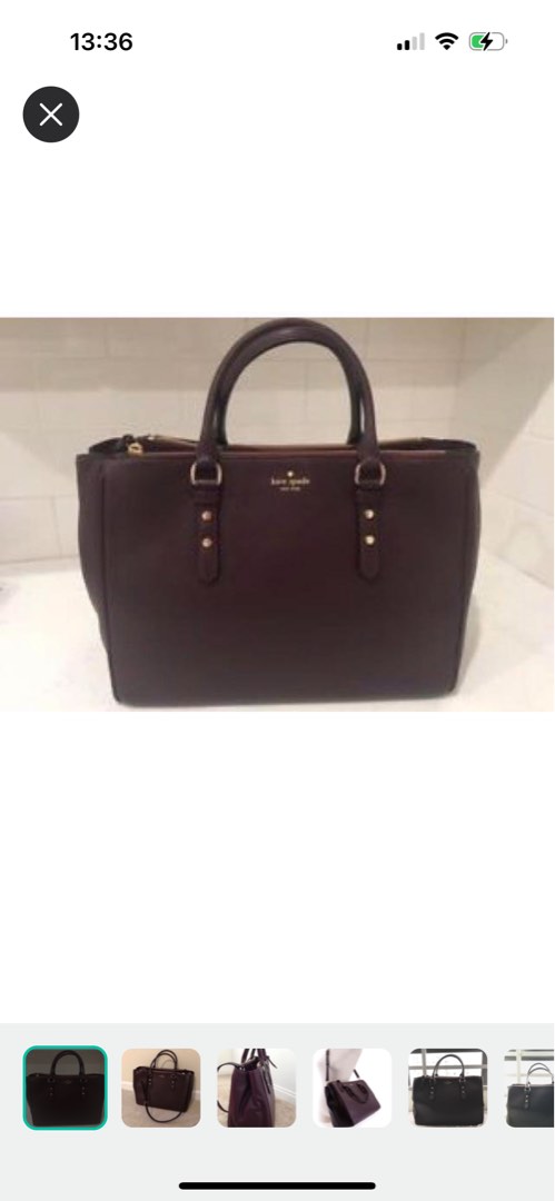 Kate spade mulberry street leighann bag in mahogany Luxury Bags Wallets on Carousell