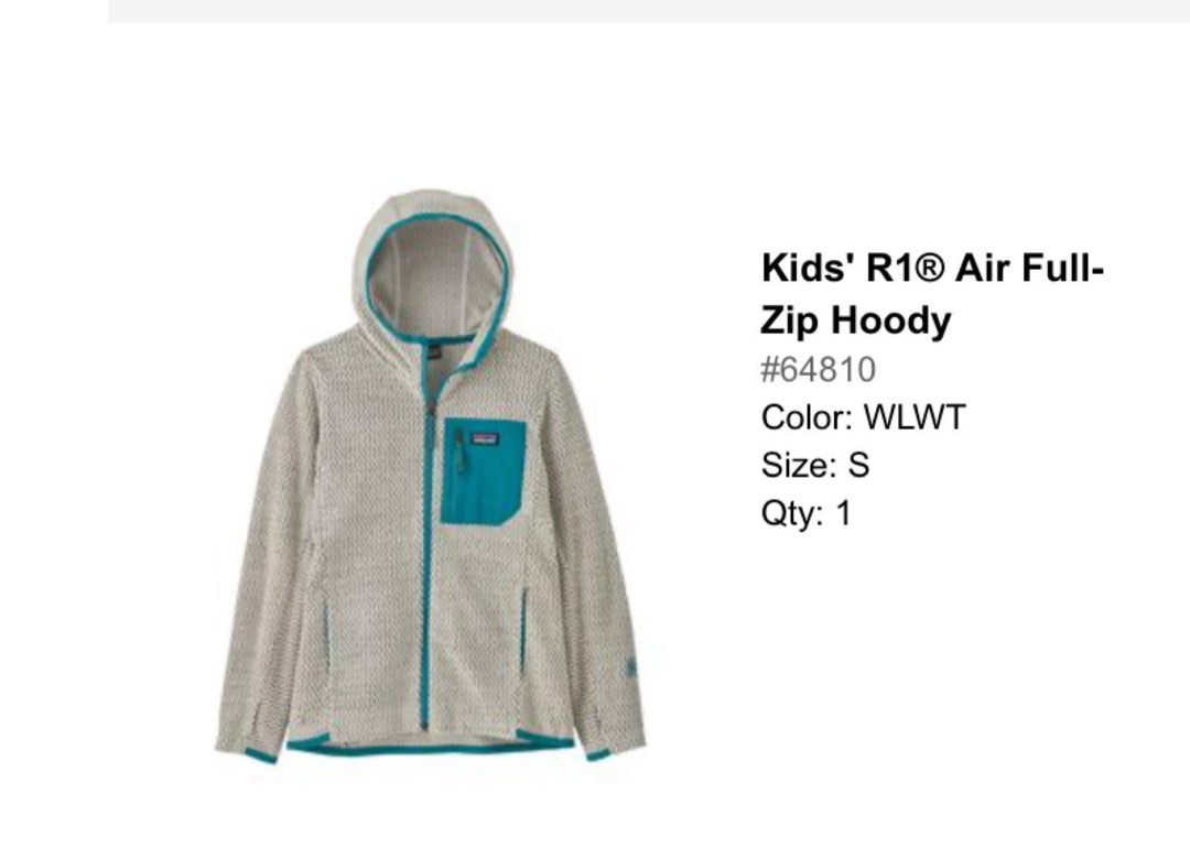 Kids R1 Air Full Zip Hoody Babies Kids Babies Kids Fashion