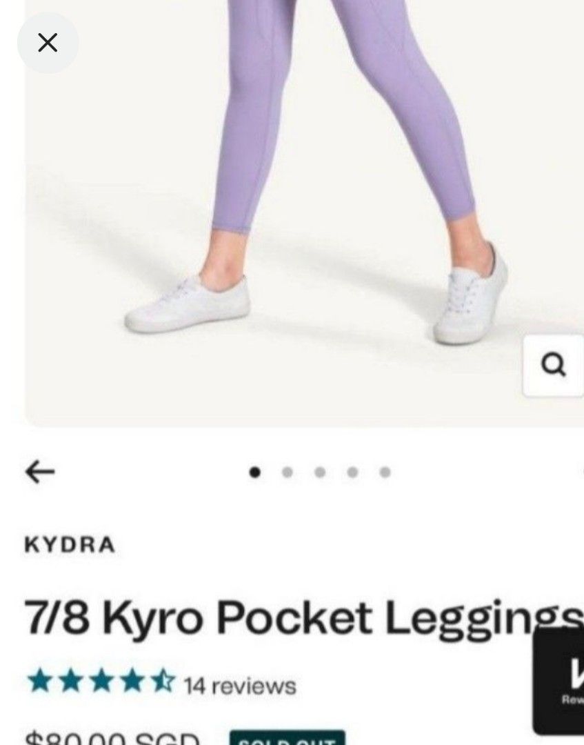 Kydra Kyro Pocket Leggings II (Lavender), Women's Fashion