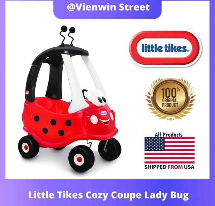 Little Tikes Lady Bug Cozy Coupe Babies Kids Infant Playtime