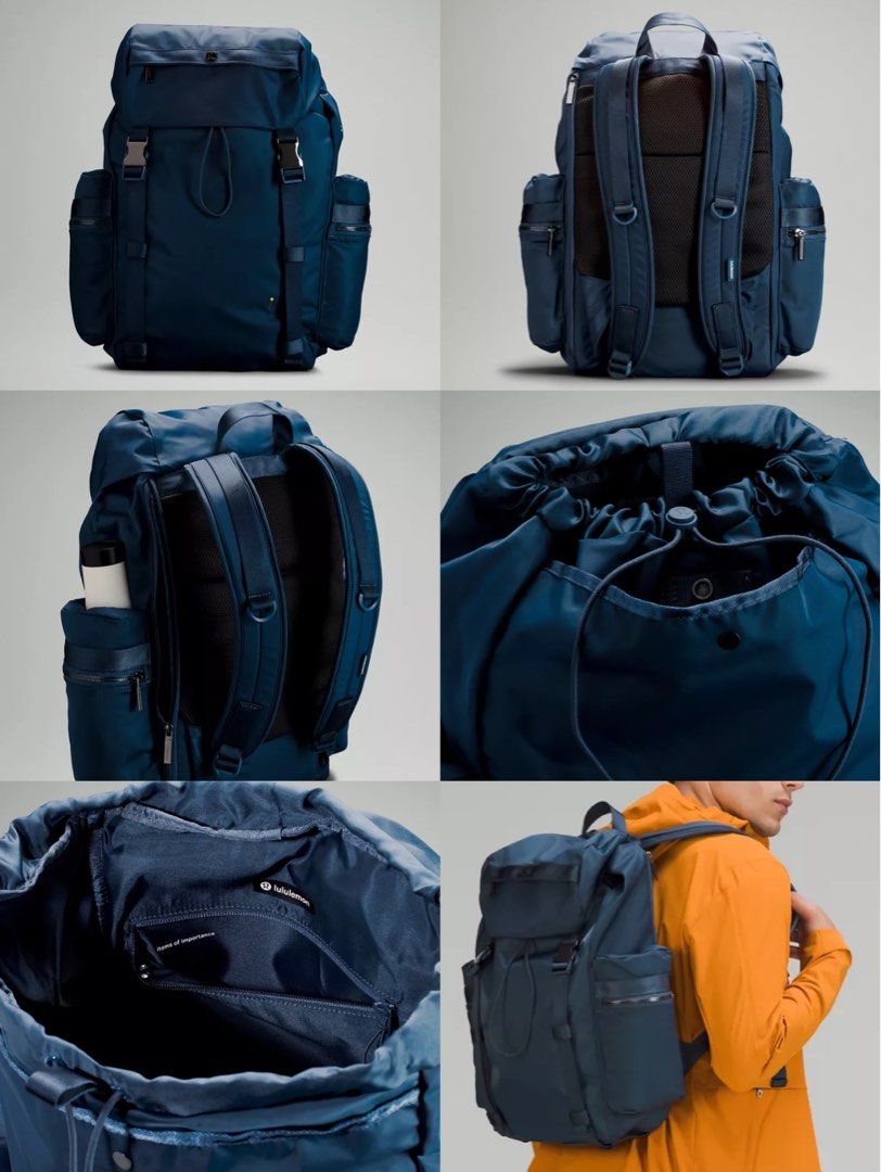 正品Lululemon Wunderlust Backpack 25L 多功能防水耐磨背包登山背囊可