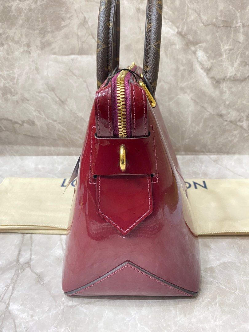 LV tote miroir monogram red patent 2017 GHW Size 33x21x13 PS 113 cm Strap db 23 5 Barang Mewah Tas Dompet di Carousell