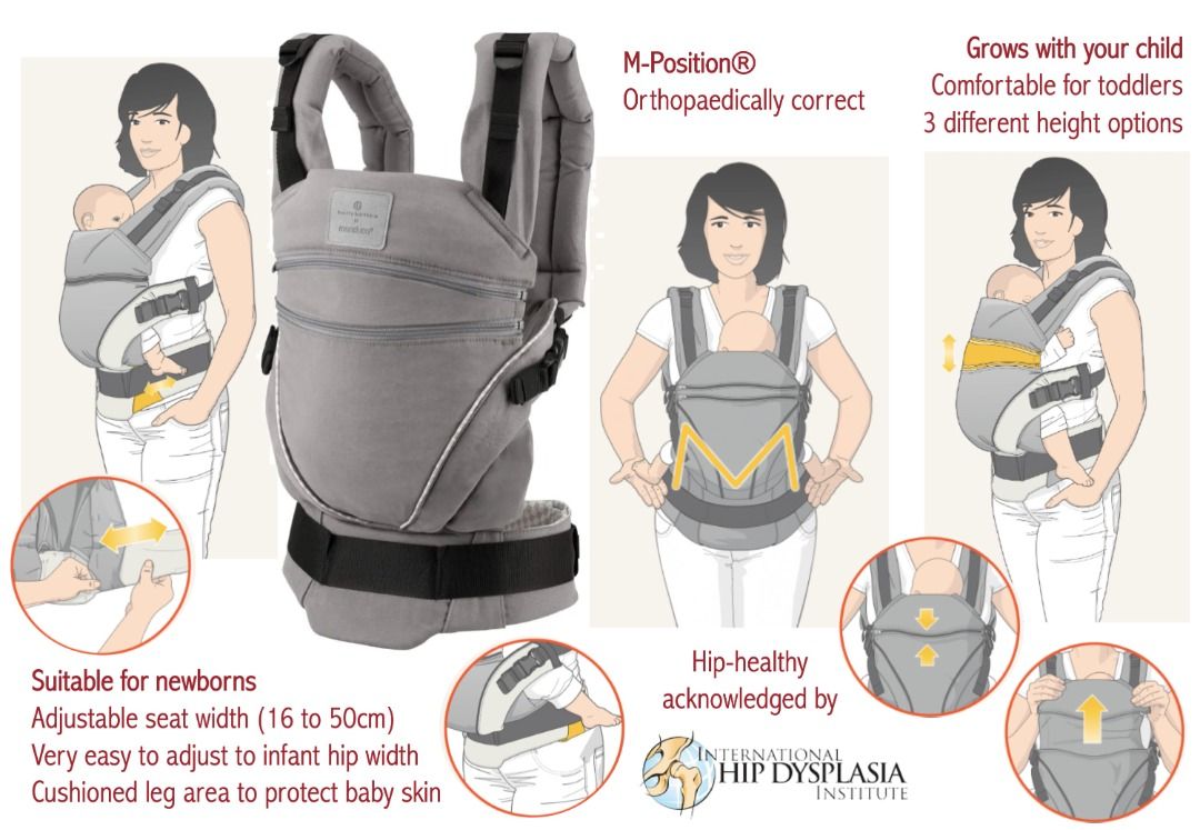 Manduca XT Baby Toddler Carrier with Matching Teething Pads