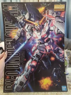 MG RX-0 Unicorn Gundam Plastic Poster