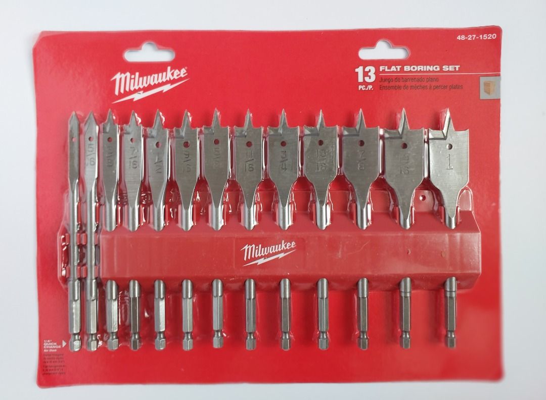 Milwaukee paddle hotsell bit set