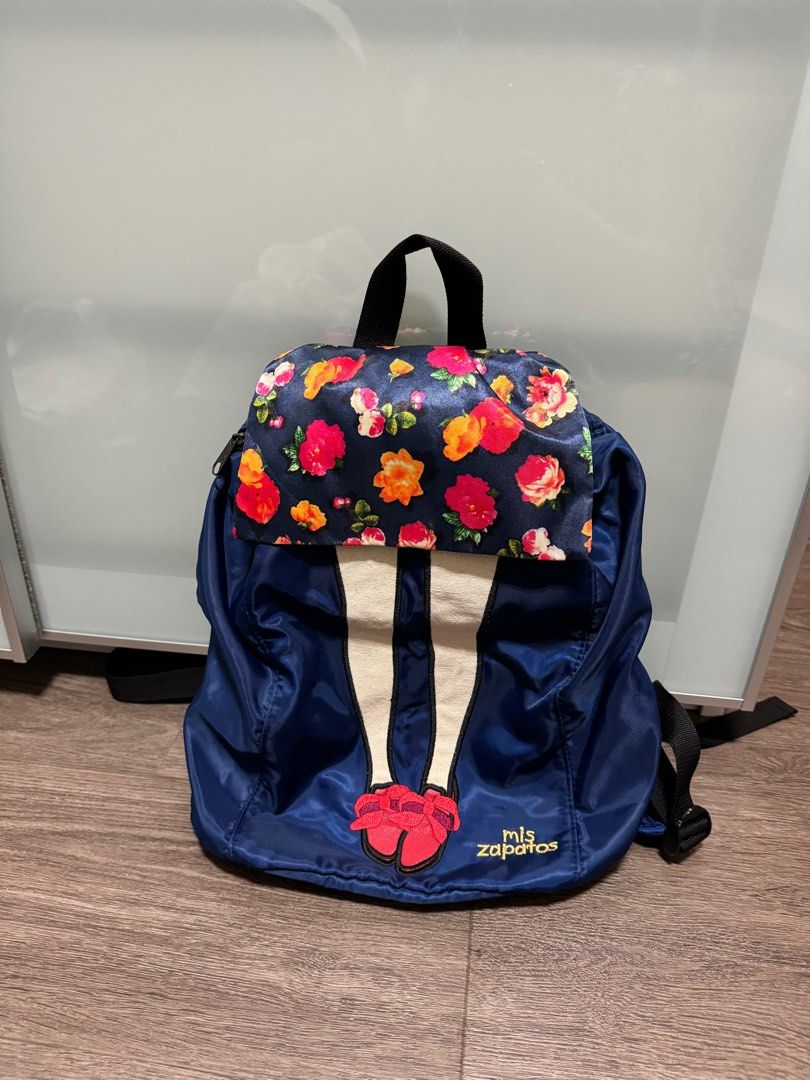 Mis Zapatos Flora skirt nylon backpack, Women's Fashion, Bags
