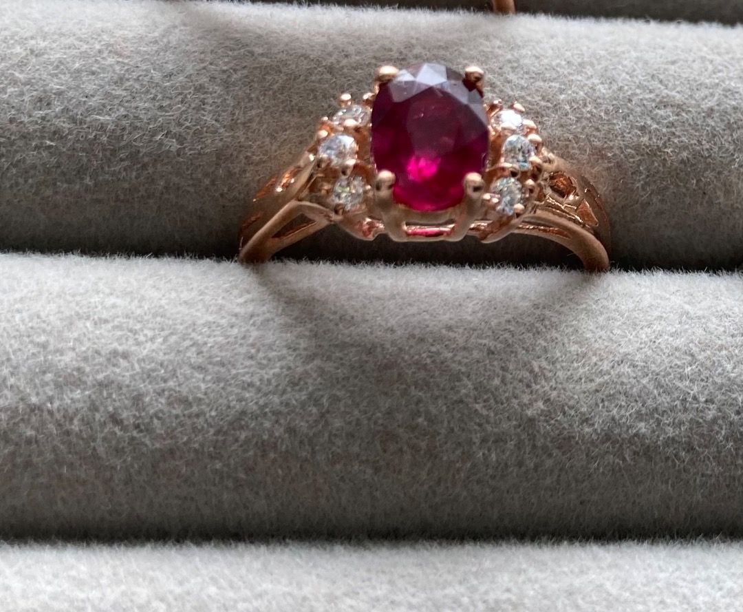 Genuine hot sale ruby rings