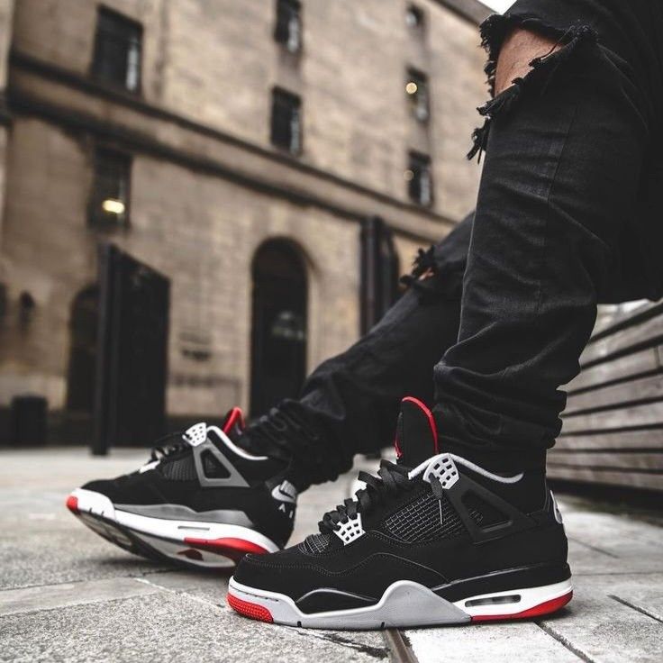 Men's jordan clearance retro 4 bred