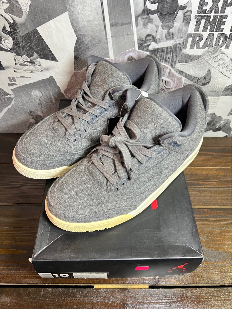 Jordan 3 wool grey hotsell