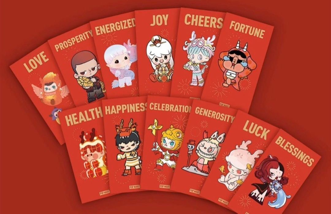 [ORIGINAL] Pop Mart 2024 Red Envelope Set (Category: Designer & Blind Box Toys) located in Cainta. Submitted by onefran (Listing ID 1287371225, Image 1). Description: [ORIGINAL & SEALED] Pop Mart 2024 Red Envelope Set — Sealed — Ready to ship Loc: Cainta, Rizal MOD: Sco, Ggx, SDD Dm for inquiries!.