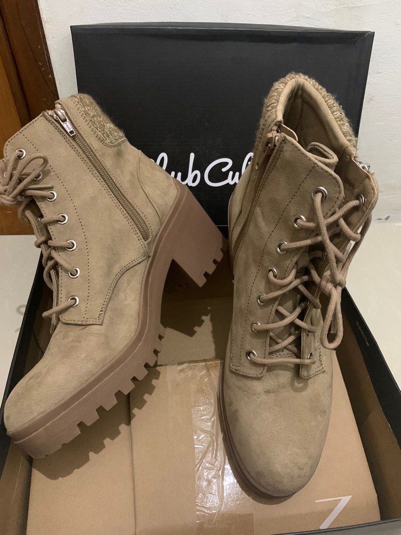 Payless Club Culture Womens Lexy Boots Sand size 10 Fesyen Wanita Sepatu di Carousell