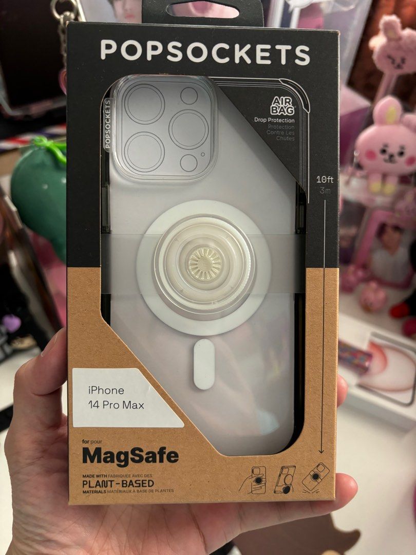 Popsockets Magsafe Clear Case (iPhone 14 PM) (Category: Cases & Sleeves) located in Caloocan City. Submitted by kangulo (Listing ID 1287353234, Image 1). Description: Popsockets Magsafe Clear Case for iPhone 14 Pro Max actual pics posted authentic x sensi since this is pre-loved item but well-loved P2,000 Payment Options: Maya BPI Shipment: SDD (Lalamove/Grab) GGX.