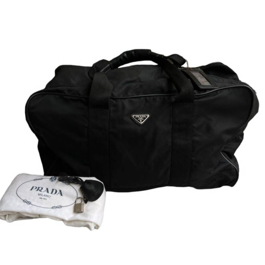 Prada Authentic Black Travel Bag Gym Bag
