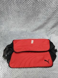 Puma Red Black Zipper Shoe Bag