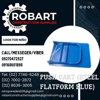 PUSH CART (steel flatform blue)