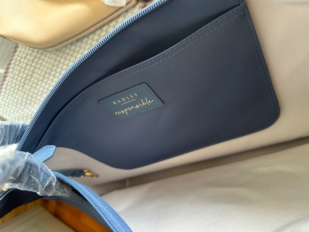 Radley large vintage blue tote bag