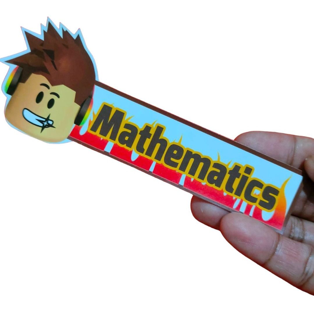 Roblox Notebook Subject Sticker Label, Hobbies & Toys, Stationary ...