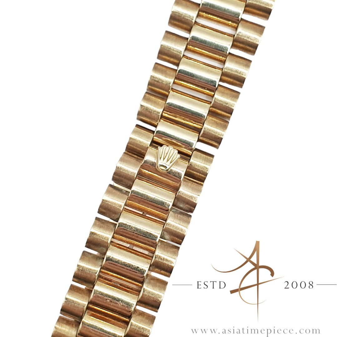 Rolex Custom 8385 President Bracelet 20mm in 18K Gold Men s