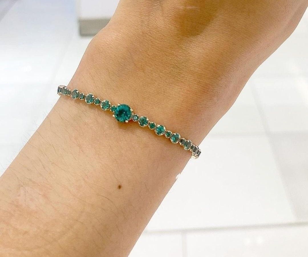 Pandora store emerald bracelet