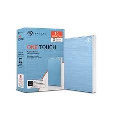 SEAGATE ONE TOUCH 4TB PORTABLE HDD WITH PASSWORD PROTECTION (LIGHT BLUE)
