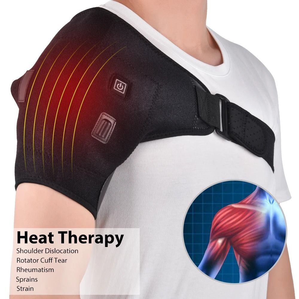  MOAJAZA Heated Knee Brace Shoulder Wrap, Cordless