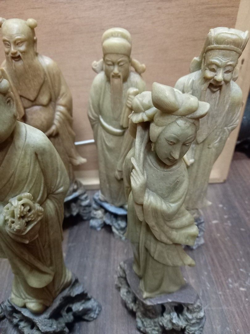 寿山石彫刻人参如意置物工芸品ハウスコレクションプレゼント