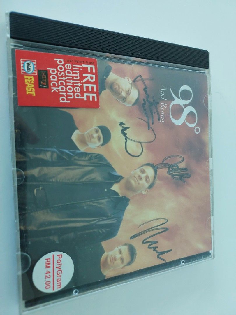 Signed Original 98 Degrees CD from the 90's, Hobbies & Toys