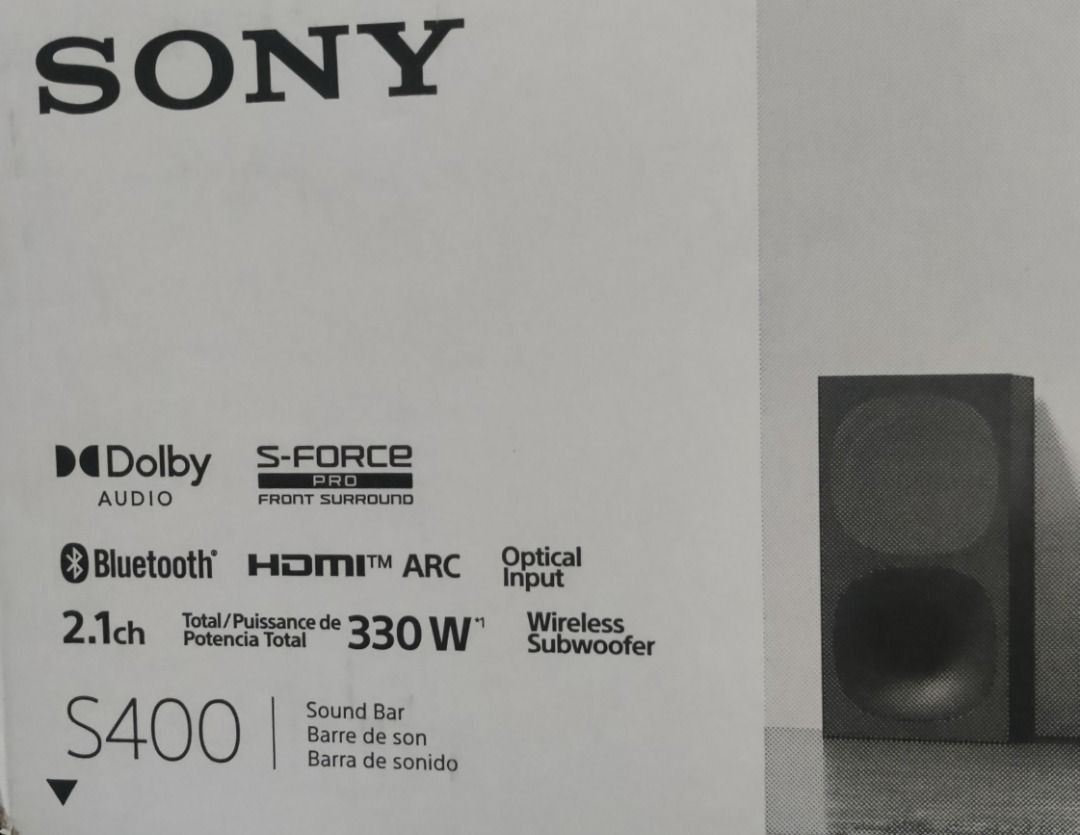 Barra de Sonido Sony Ht S400