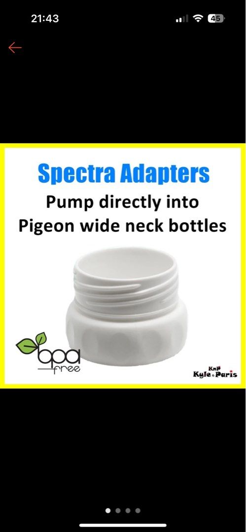 Pigeon wide neck sales adaptor