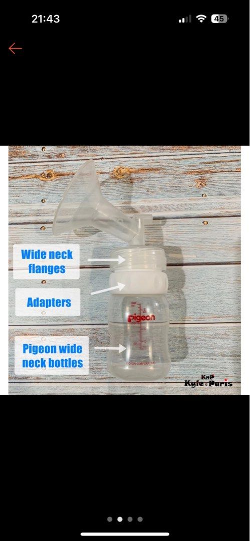 Pigeon wide clearance neck adaptor