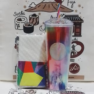 Starbucks Cold Cup Tumbler with Furoshiki Cloth No Filter (710 ml)