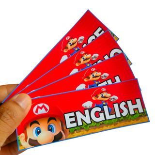 Sup3r Mario Notebook Sticker Label