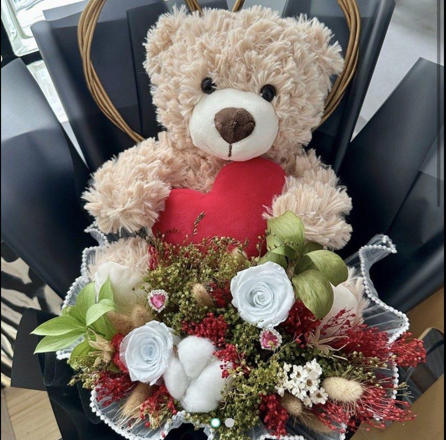 Super hot sale rose bear