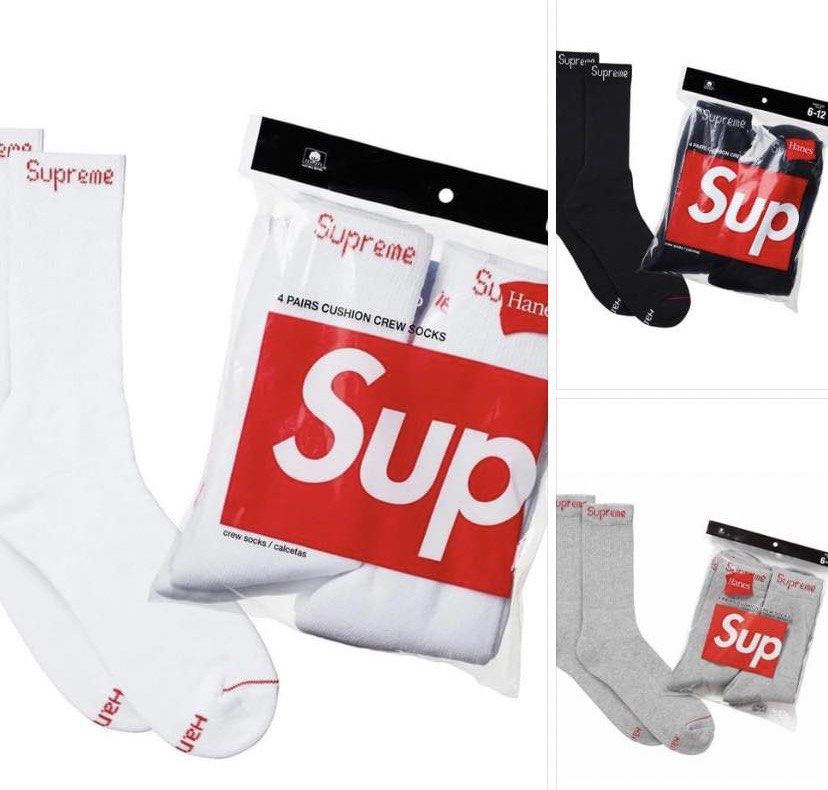 Supreme Hanes Socks (Category: Socks) located in Caloocan City. Submitted by clicknshop2nd (Listing ID 1287572750, Image 1). Description: Supreme Hanes Socks 3299 Only Guaranteed 💯% Authentic/Original Onhand Ready To Ship Moneyback Guarantee If Proven Fake Ship Via JRS/Toktok/Lalamove DM Us For Inquiries ❌ No Reservation | No Swap ❌ NO COD | NO COP ❌ No Return No Exchange Policy (PLS MAKE SURE PO NA TAMA YUNG SIZES NA BIBIGAY NYO. ) ❌ No Rush Sh