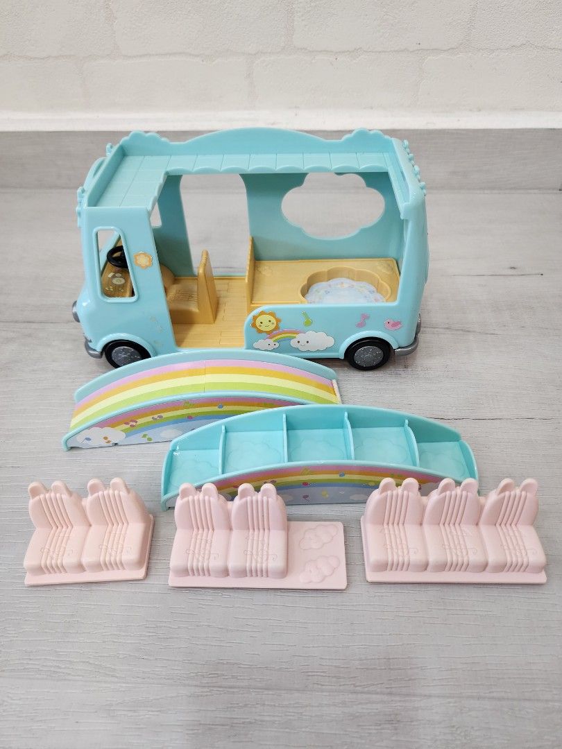 Sylvanian Families Sunshine Rainbow Bus Hobbies Toys Toys