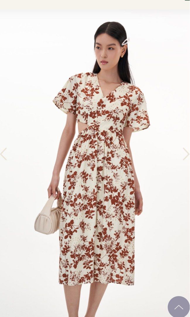 TCL helda embroidered cut-out dress in florals, Women's Fashion, Dresses &  Sets, Dresses on Carousell