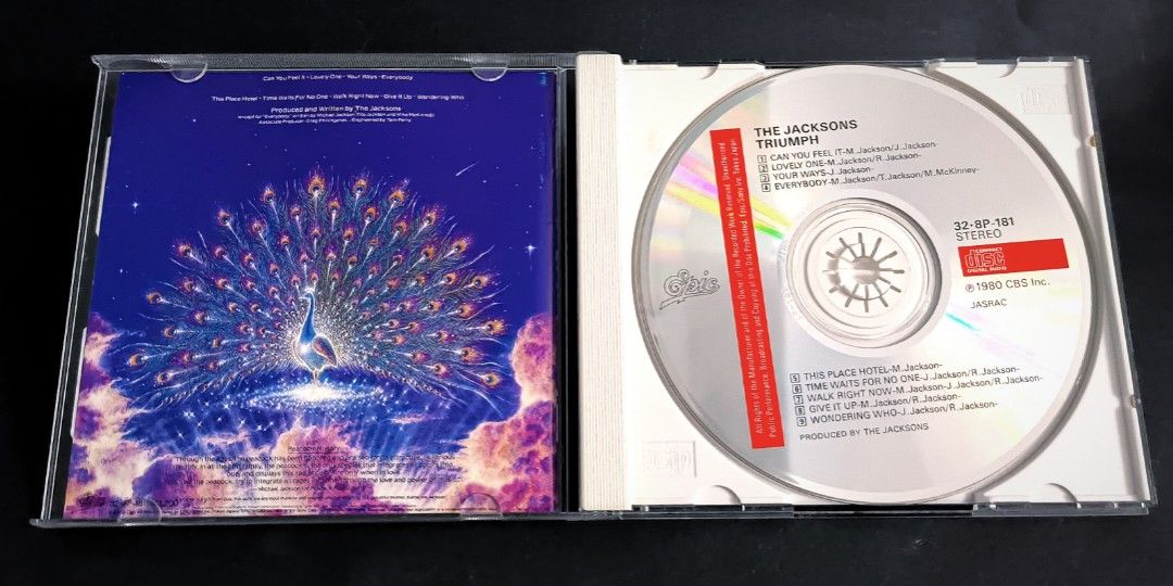 The Jacksons - Triumph (CD, Japan 32.8P-181, 1986), Hobbies & Toys