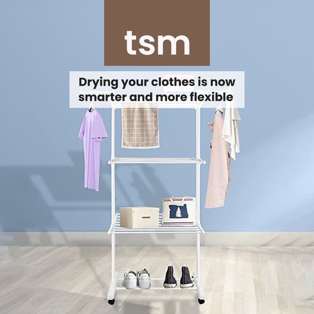Korean clothes drying rack on sale