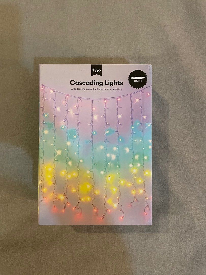 Typo Rainbow fairy lights