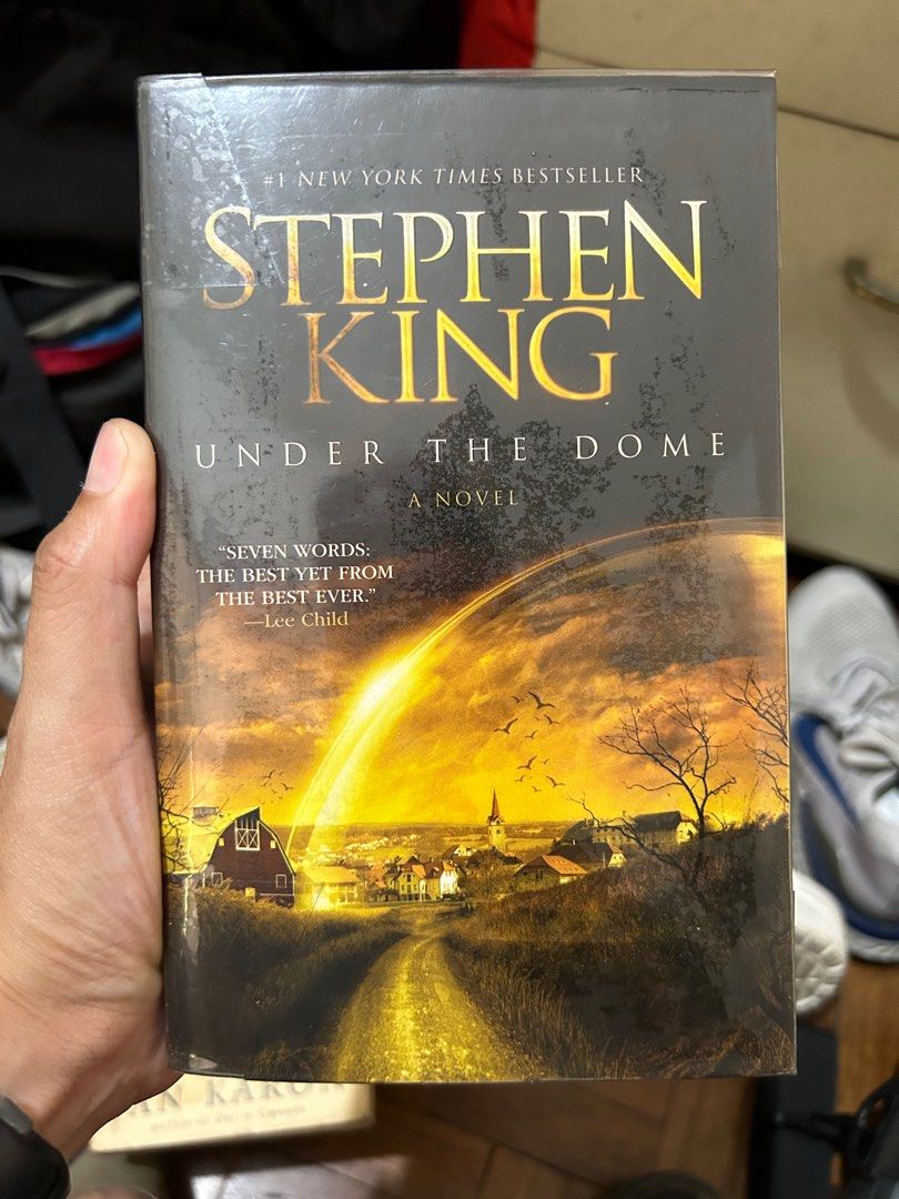 Under the Dome by Stephen King (Category: Storybooks) located in Quezon City. Submitted by projectbernice (Listing ID 1287374422, Image 1). Description: Item is as seen in pictures. Book is located in Culiat Q.C. Shipping through LBC, Moveit or Lalamove. Payment through Gcash and Metrobank..