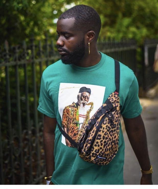 Supreme leopard shop sling bag