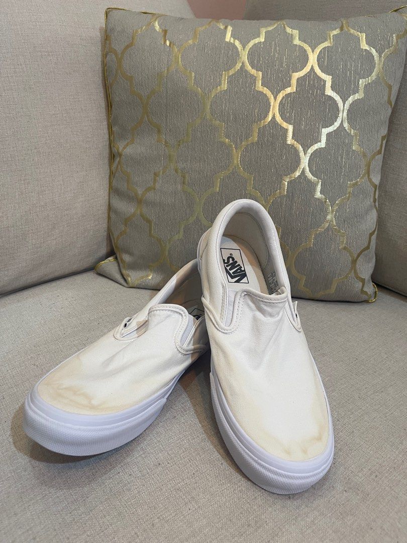 Mens white online vans size 1