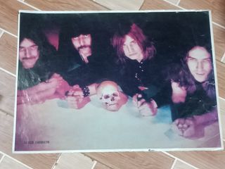 VINTAGE COLLECTIBLE 90'S BLACK SABBATH LOCAL PRINT POSTER