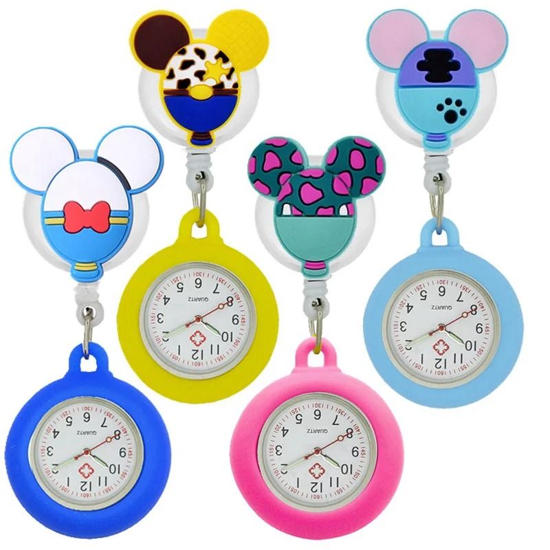 Wholesale Lovely Cartoon Nurse Pocket Watches Retractable PVC Silicone  Reloj for Hospital Medical Women Men Badge Reel, 女裝, 手錶及配件, 手錶- Carousell