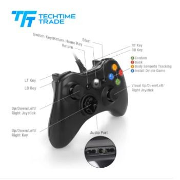 Wired USB Game Controller Gamepad Game Joystick Joypad for Microsoft Xbox 360/Slim & Windows PC (Category: Controllers) located in Manila. Submitted by gigaware (Listing ID 1287461781, Image 3). Description: Compact ergonomics for comfortable play Adjustable vibration feedback for a personalized gaming experience Precise thumb sticks, two pressure point triggers, and and 8-way directional pad Works with most Windows-based PCs and Compatible To La