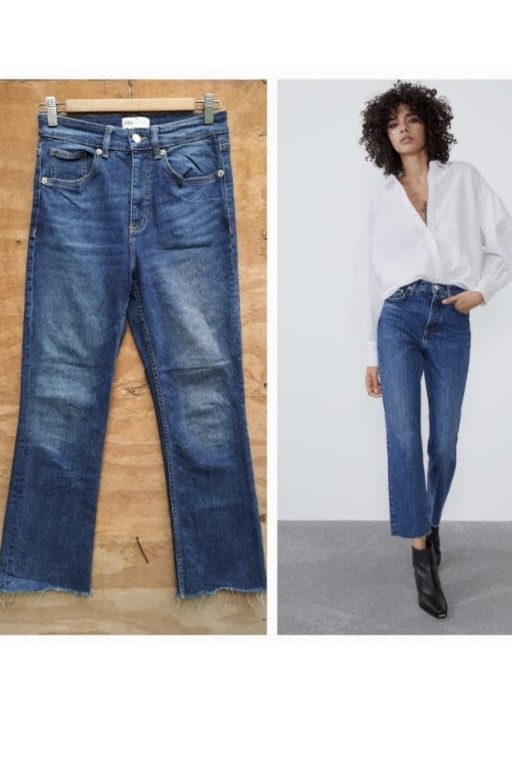 ZARA Flare Jeans, Women's Fashion, Bottoms, Jeans & Leggings on Carousell