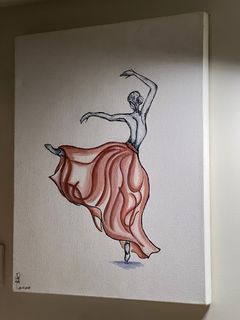 24x30 Wall Painting - Ballet Dancer
