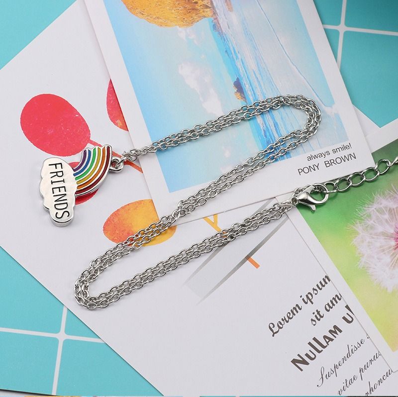 Rainbow bff necklace top
