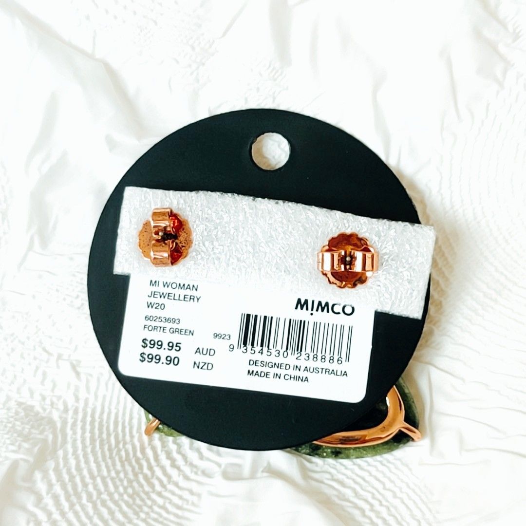 Mimco shop green earrings