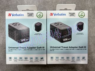 【New genuine product in stock at the store】Verbatim GaN III 140W Universal Travel Adapter (UTA-06) 3212563016069169795110